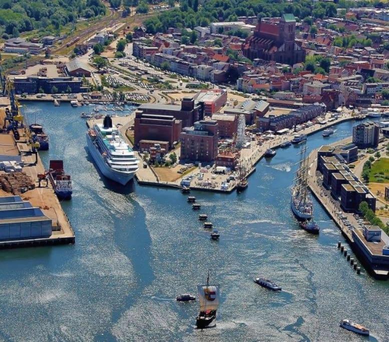 Historischer Ohlerich Speicher Hafen Wismar Ap.18 Exterior foto
